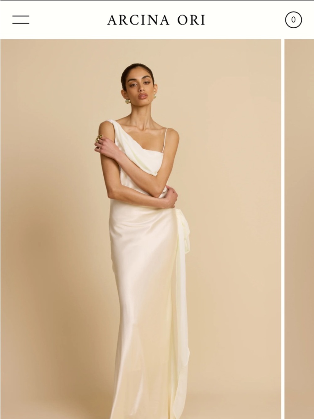 Helena Chiffon Satin dress by Arcina Ori